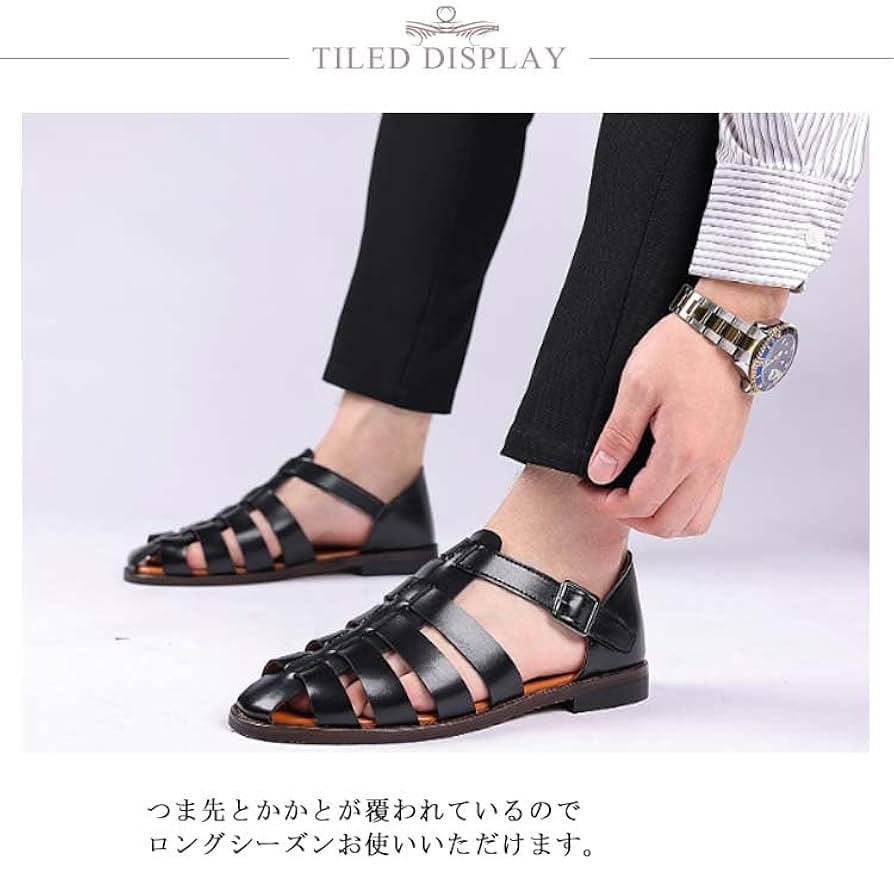 Amazon.co.jp: グルカサンダル メンズ サンダル 夏 涼しい 通気